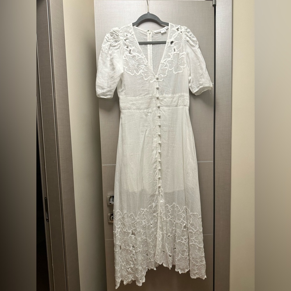 Veronica Beard Cream Eyelet Maxi Dress - Picture 8 of 8